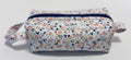 Floral and Blue Small Zip Case